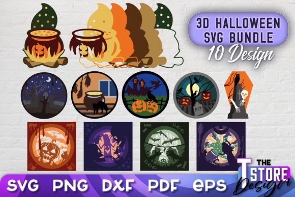 3D Halloween SVG Bundle Paper Cut File: A Creative Solution for Festive DIY Projects