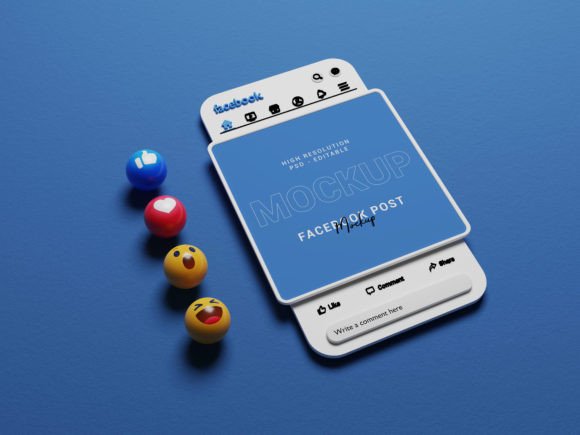 3D Rendered Facebook Interface Mockup: A Powerful Tool for Brand Promotion