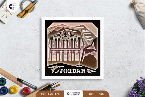 Discover the Beauty of Petra Jordan 3D Shadow Box Paper Cut
