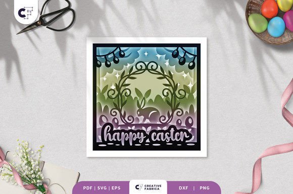 Easter Bunny in a Floral Wreath 3D SVG: A Creative Craft for All Skill Levels