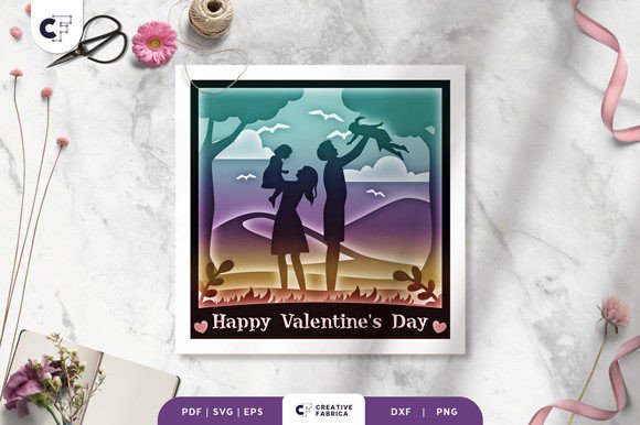 Family in Valentine’s Day 3D Shadow Box: A Creative Way to Celebrate Love