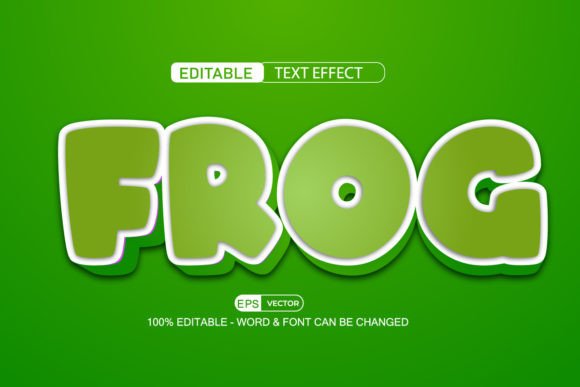 Frog Editable Text Effect Vector 3d Styl: A Strategic Tool for Creative and Professional Use