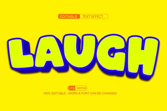 Laugh Text Effect Vector 3D Style: A Modern Approach to Expressive Typography