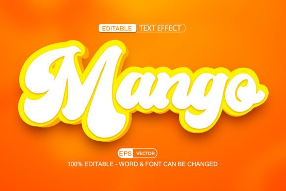Mango Editable Text Effect Vector 3D: A Strategic Tool for Creative Professionals
