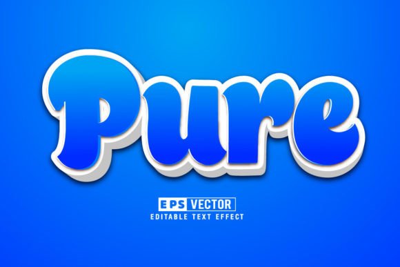Pure Editable Text Effect Vector 3D Styl: Streamlining Design Workflows with Flexibility and Precision