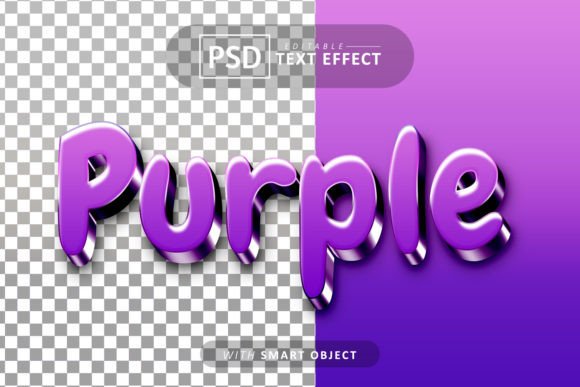 Purple 3D Text Effect Editable: A Comprehensive Guide to Customizing Text Effects in Photoshop