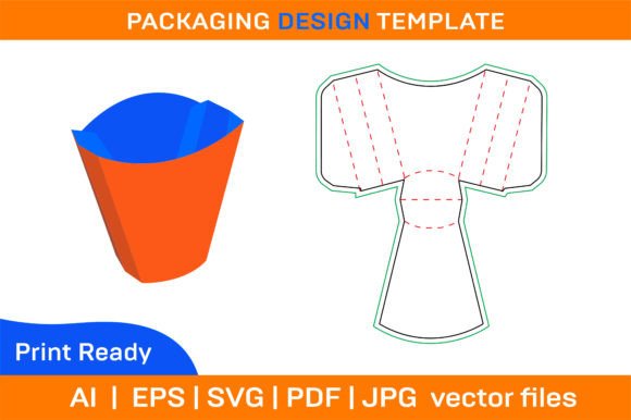 Snack Box Vector Dieline Template and 3D: A Guide for Custom Packaging Design