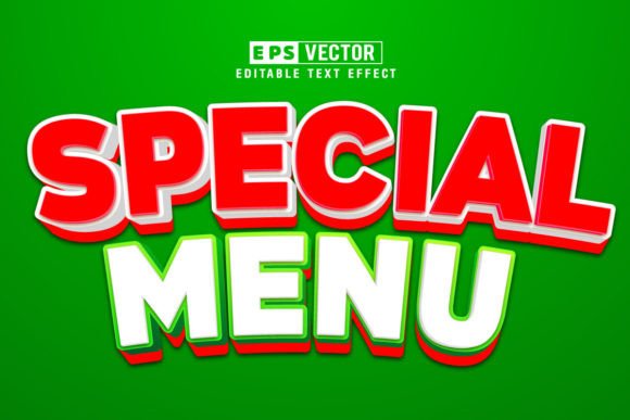 Special Menu 3d Editable Text Effect: A Versatile Design Tool for Customization and Flexibility