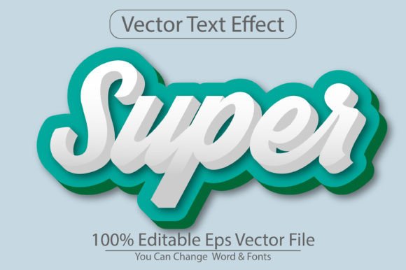 Super Text Effect Vector Design: A Strategic Tool for Creative Expression